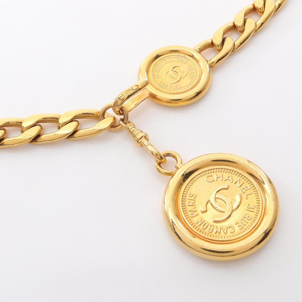 Chanel Coco Mark Chain Belt, Women's, Gold, GP - Picture 2 of 5